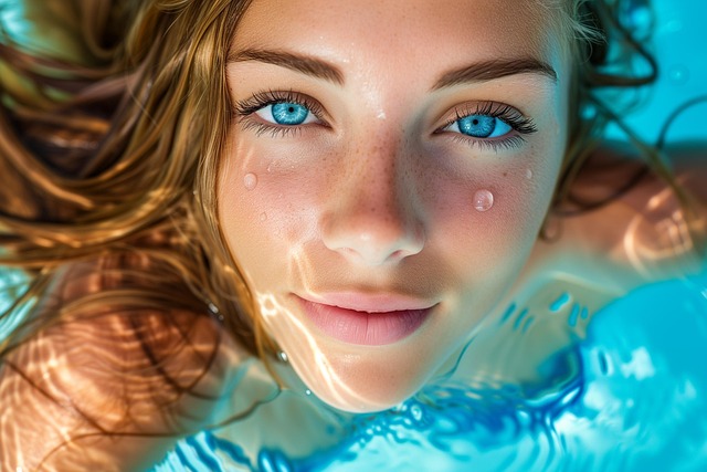 Free ai generated woman water illustration