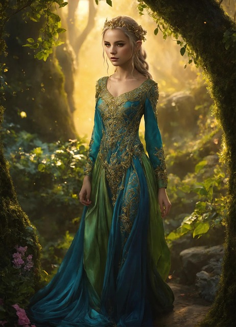 Free ai generated nature princess illustration