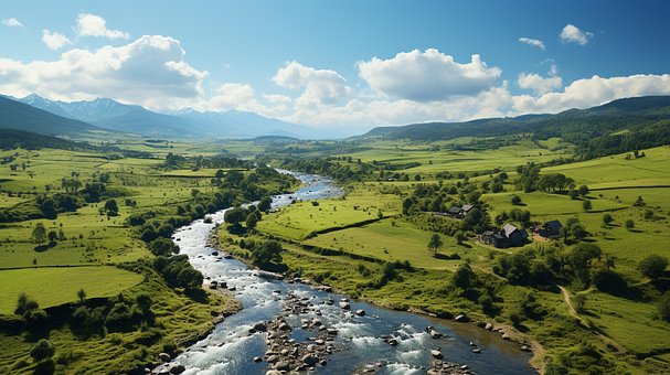 Prado, Río, Naturaleza, Viaje, Árbol