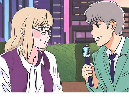Interview, Mikrofon, Meddelelse, Kvinde