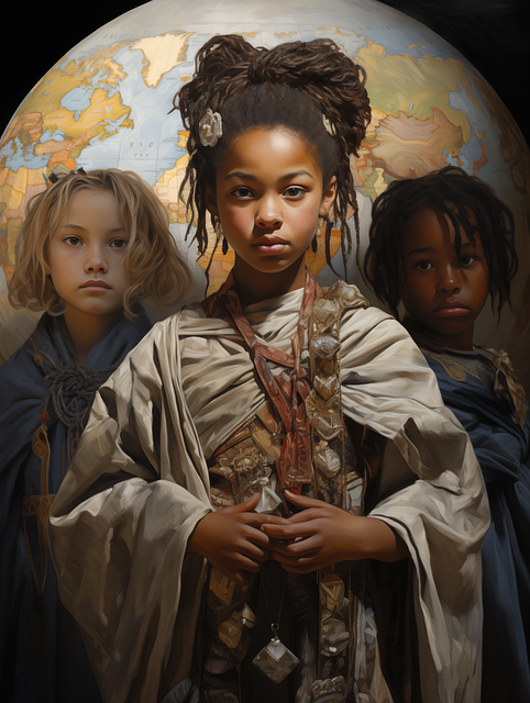 Free Ai Generated Children illustration and picture