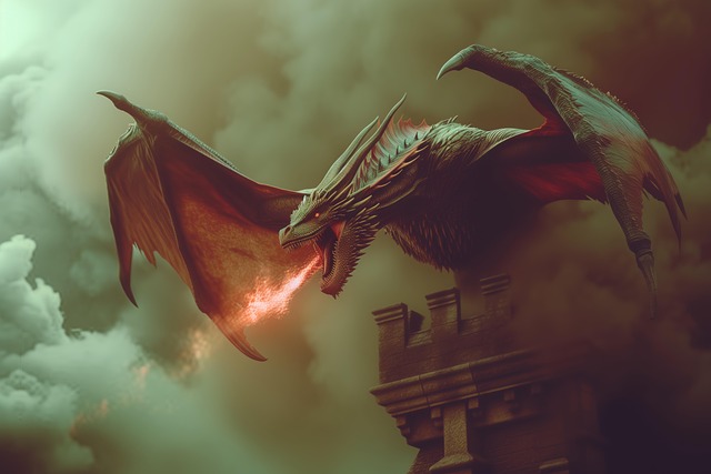 Free ai generated dragon nature illustration