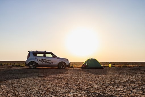 Acampamento, Viajar Por, Panorama, Seca