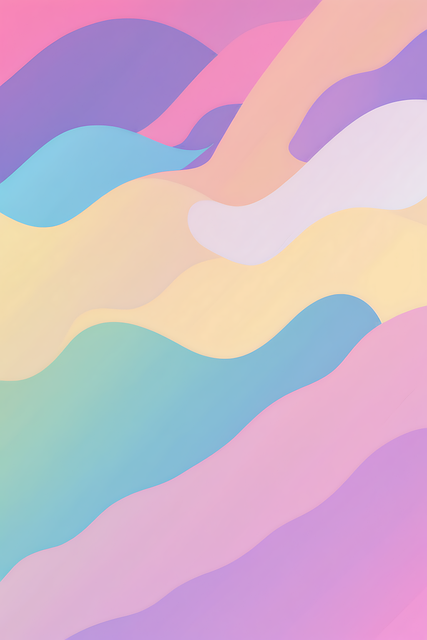 Free Pastel Waves illustration and picture