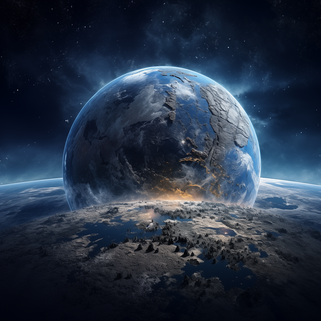 Download free HD stock image of Ai Generated Earth Free ai generated earth space illustration