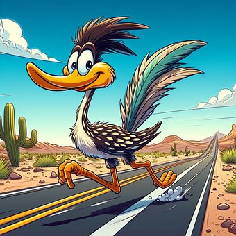 Ai Gerado, Roadrunner, Pássaro, Natureza