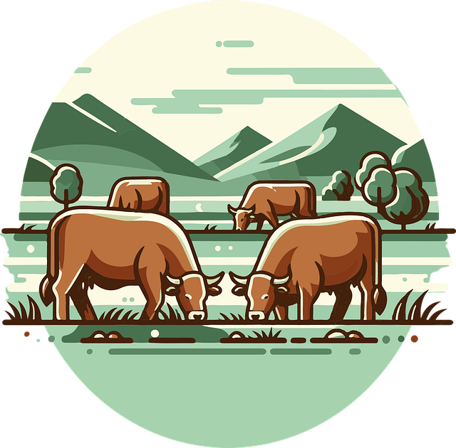 Free cow cattle cartoon vector