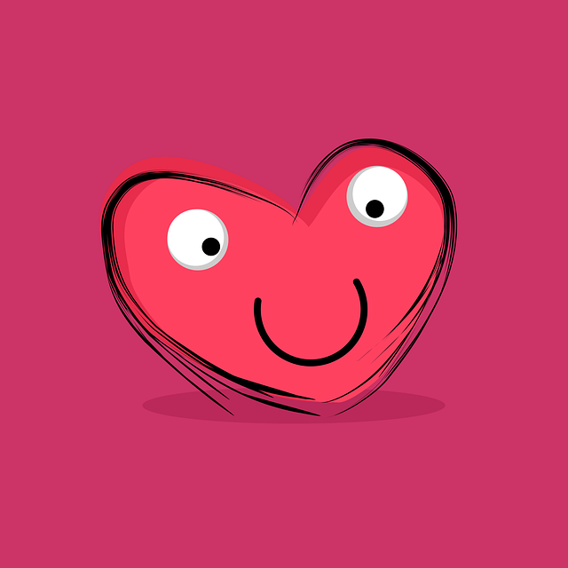 Download free HD stock image of Heart Cute Free heart cute cartoon illustration