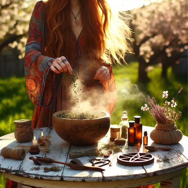 Free shaman healer energy work illustration