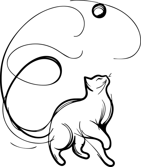 Katze, Tier, Katzen, Spiele, Zeichnung