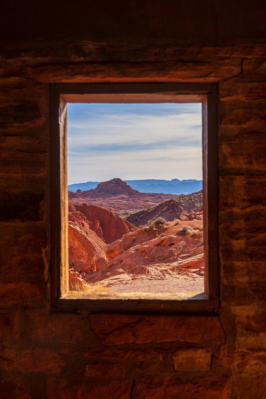Window Picture Desert Window Desert Mountains - Free photo on Pixabay