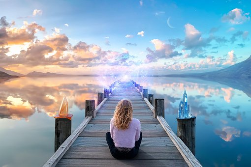 Free Woman Pier illustration and picture