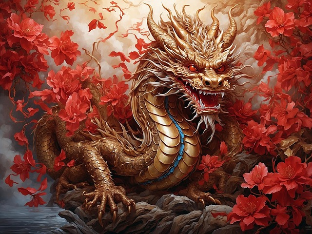 Free dragon china new year illustration