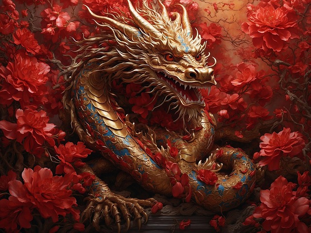 Free dragon china new year illustration