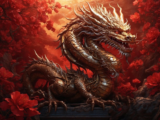 Free dragon china new year illustration