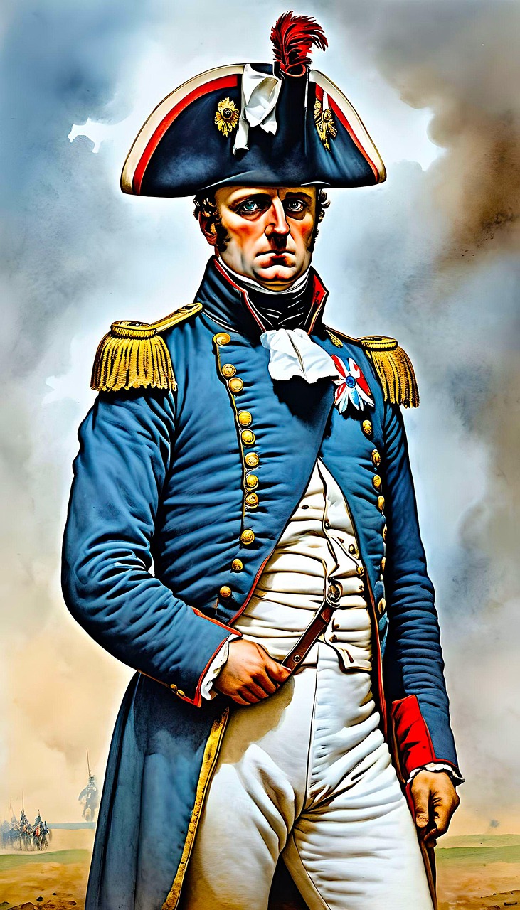 Free ai generated bonaparte commander illustration