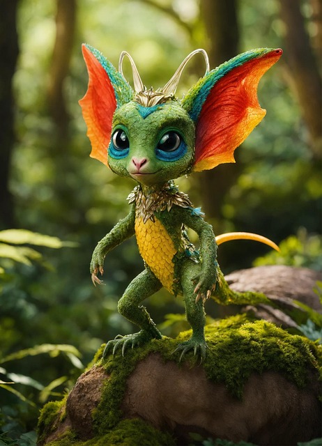 Free ai generated creature fantasy illustration