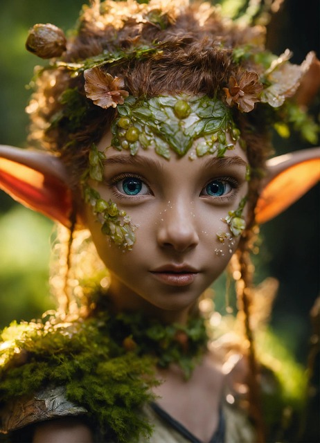 Free ai generated fairfolk elf illustration
