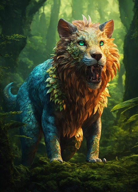 Free ai generated creature fantasy illustration