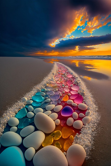 Free Ai Generated Beach illustration and picture