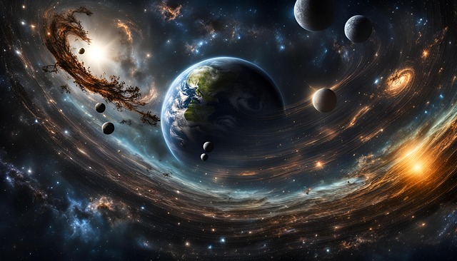 Free universe earth world illustration