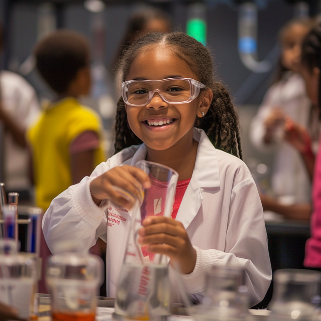 Free child science discovery illustration