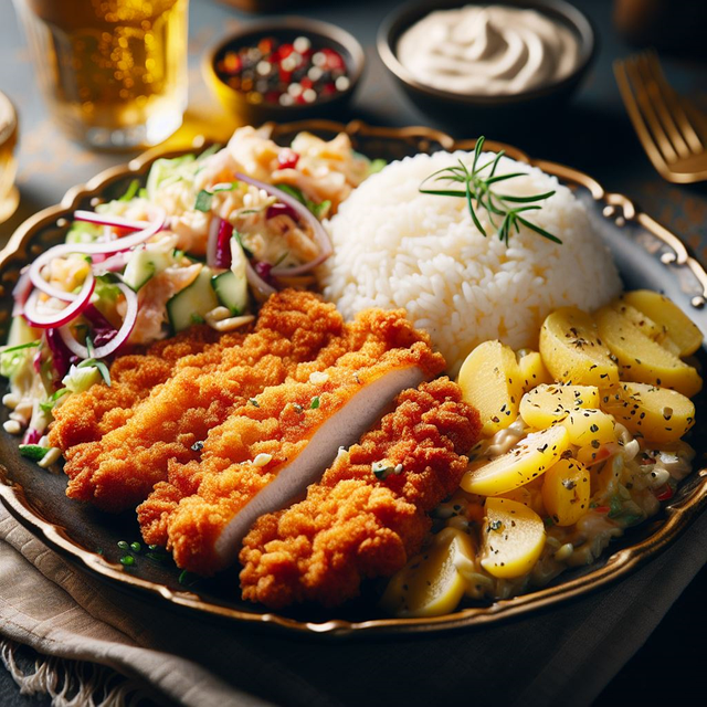 Free schnitzel flesh meal illustration