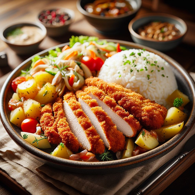 Free schnitzel flesh meal illustration