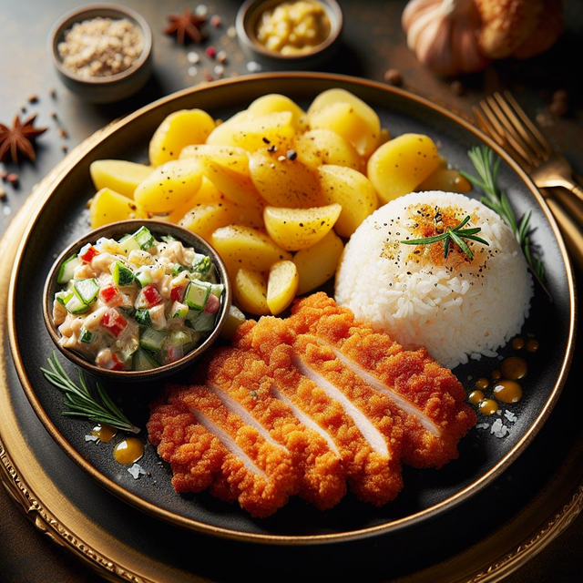 Free schnitzel flesh meal illustration