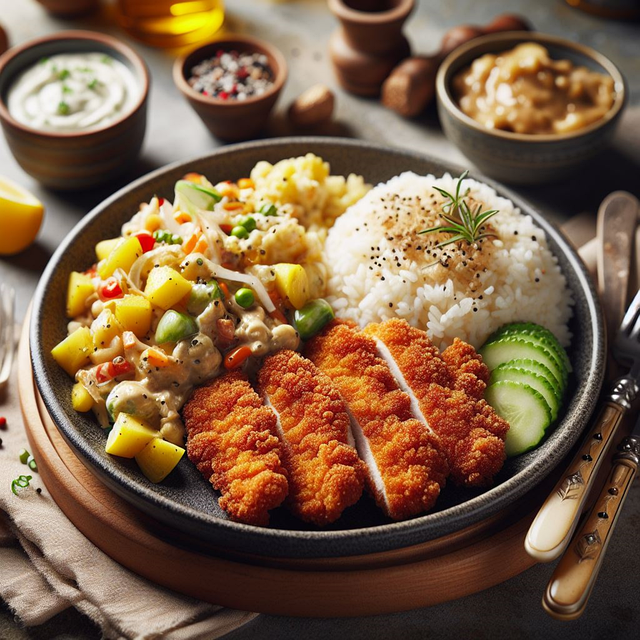 Free schnitzel flesh meal illustration