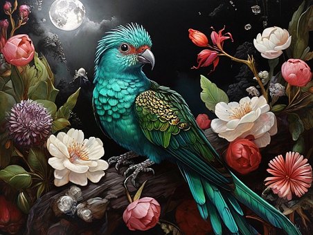 Quetzal, Pássaro, Floresta, Plugado