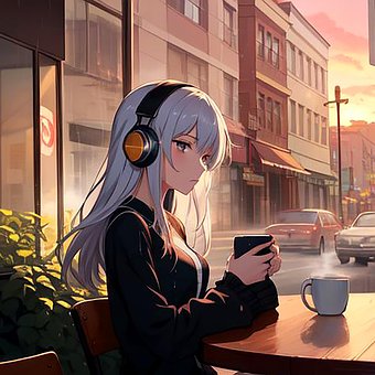 Free Lofi Chill ai generated image and illustration