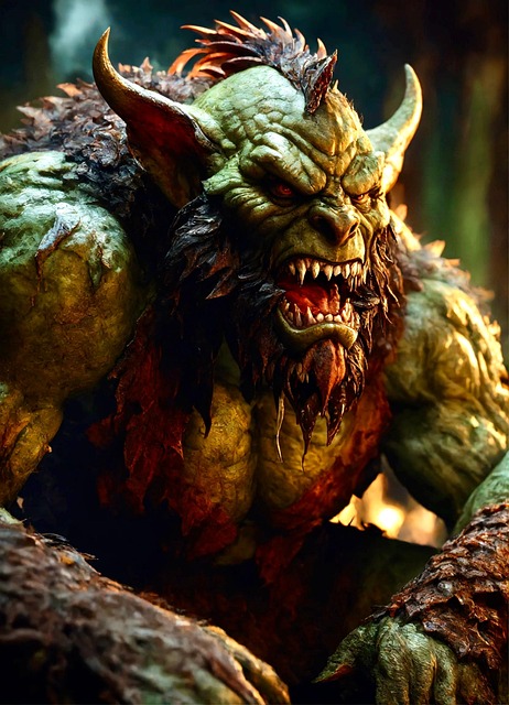 Free ai generated monster creature illustration