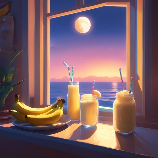 Download free HD stock image of Ai Generated Banana Milkshake Free ai generated banana milkshake milkshake illustration