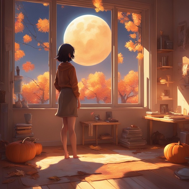 Free ai generated woman bedroom illustration