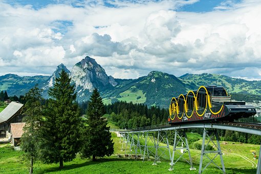 Schweiz, Schwyz, Bergbahn