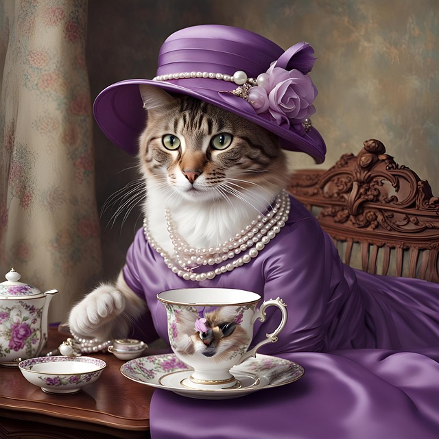 Ai Generiert, Katze, Haustier, Schick