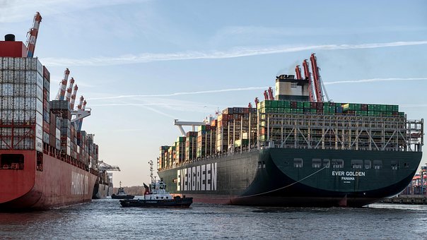 Containerschepen, Logistiek, Haven