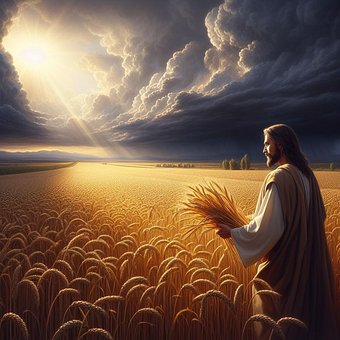 Ai Genereret, Jesus, Høst, Felt, Høste