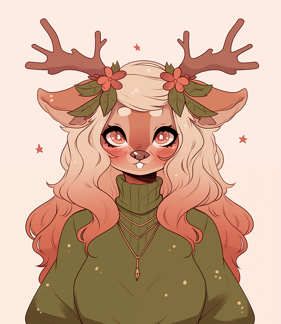 Free generated girl nature illustration