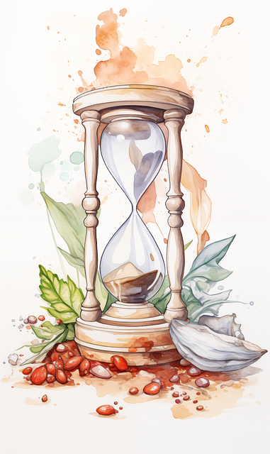 Free ai generated sandglass hourglass illustration