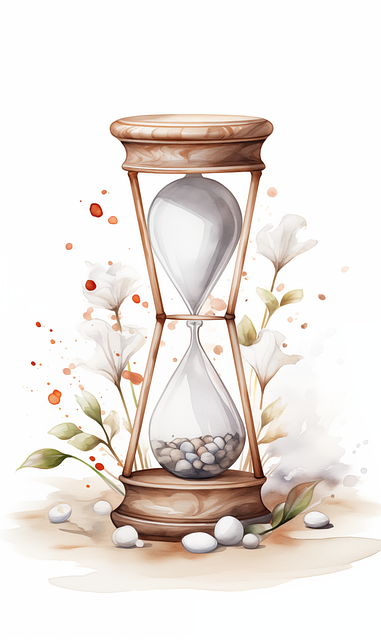 Free ai generated sandglass hourglass illustration