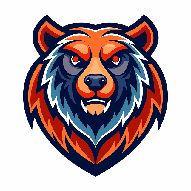 Free ai generated bear head vector