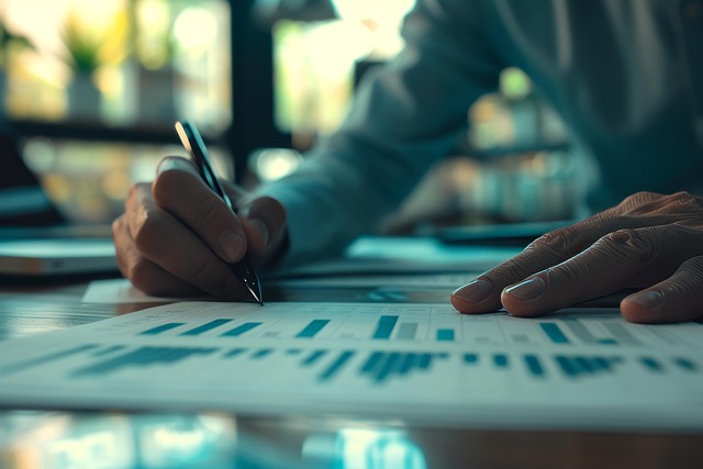 Free business graph pen illustration