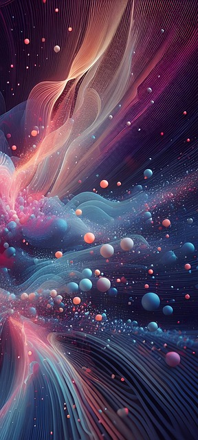 Free vibrant spheres celestial illustration
