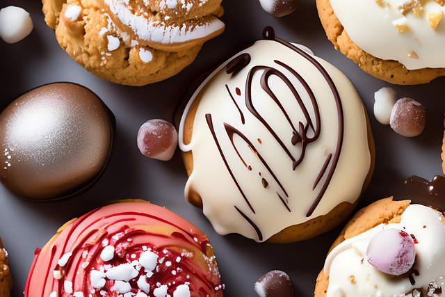 Free ai generated cookies baked goods illustration