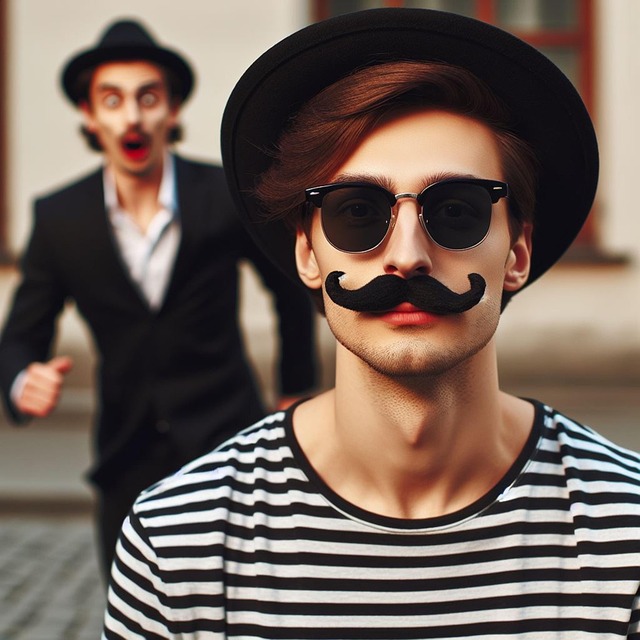 Free Moustache Clown photo and picture