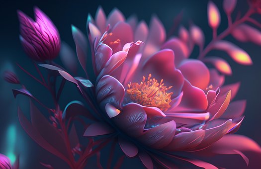 Ai Generert, Blomst, Flora, Natur