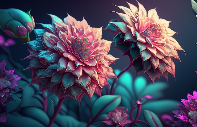 Free ai generated flower flora illustration