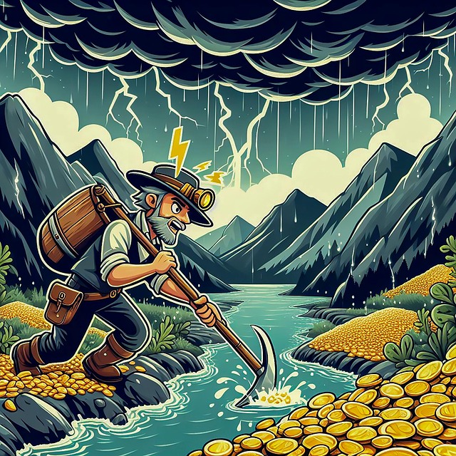 Free ai generated obsession gold illustration